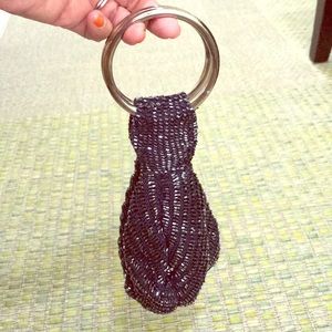 Blue Beaded Evening Bag